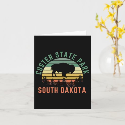 Custer Staat Park Karte (Gelbe Blume)