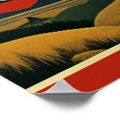 Custer Staat Park Minimalistisch Poster (Ecke)