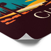 Custer Staat Park Modernes Design Poster (Ecke)