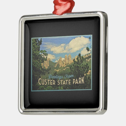 Custer Staat Park Ornament Aus Metall (Links)
