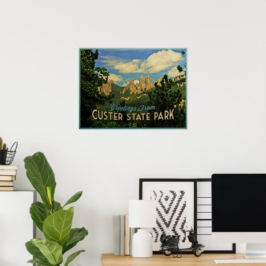 Custer Staat Park Poster (Heimbüro)
