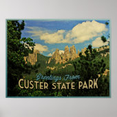 Custer Staat Park Poster (Vorne)