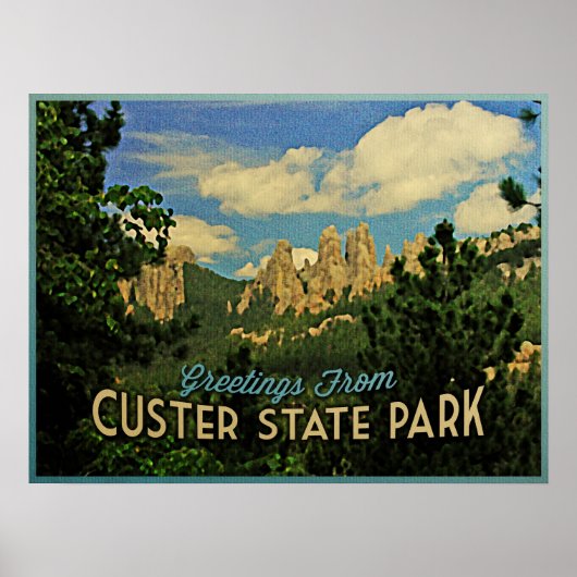 Custer Staat Park Poster (Vorne)
