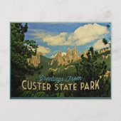 Custer Staat Park Postkarte (Vorderseite)