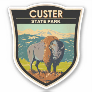 Custer Staat Park South Dakota American Bison Aufkleber