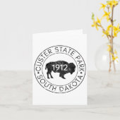 Custer Staat Park South Dakota Buffalo Wanderweg Karte (Gelbe Blume)