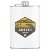 Custer Staat Park South Dakota Flachmann (Vorderseite)