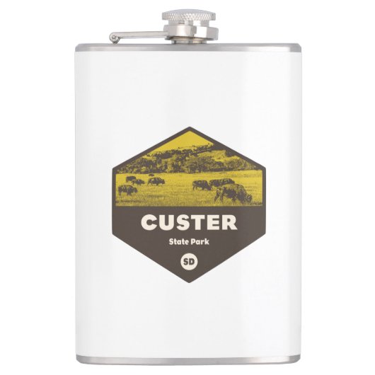 Custer Staat Park South Dakota Flachmann (Vorderseite)