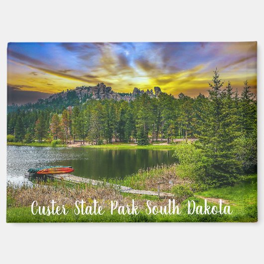 Custer Staat Park South Dakota Magnet (Vorderseite)