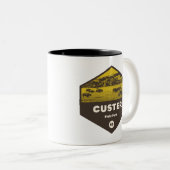 Custer Staat Park South Dakota Zweifarbige Tasse (VorderseiteRechts)