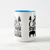 Custer Staat Park Zweifarbige Tasse (Mittel)