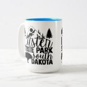 Custer Staat Park Zweifarbige Tasse (Vorderseite Links)