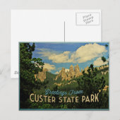 Custer State Park Postkarte (Vorne/Hinten)