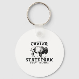 Custer State Park South Dakota Amerikanischer Biso Schlüsselanhänger