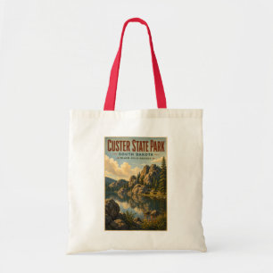 Custer State Park South Dakota Illustration Reise Tragetasche