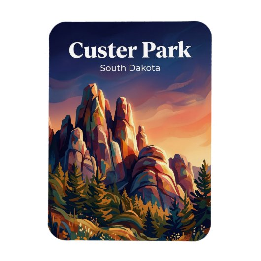 Custer State Park South Dakota Magnet (Vertikal)