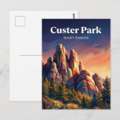 Custer State Park South Dakota Postkarte (Vorne/Hinten)