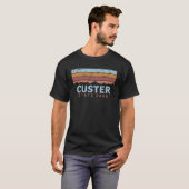 Custer State Park South Dakota Retro Cool T-Shirt (Vorne ganz)