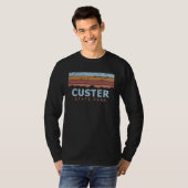 Custer State Park South Dakota Retro Cool T-Shirt (Vorne ganz)
