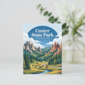 Custer State Park USA Postkarte (Stehend Vorderseite)