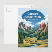 Custer State Park USA Postkarte (Vorne/Hinten)