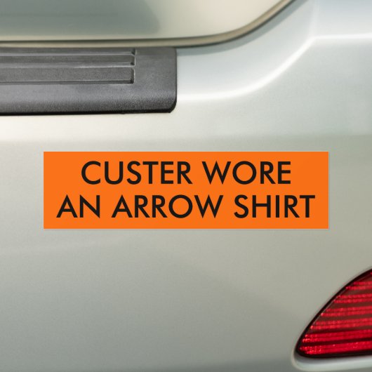 CUSTER TRUG EIN PFEIL-SHIRT AUTOAUFKLEBER (Auf Auto)