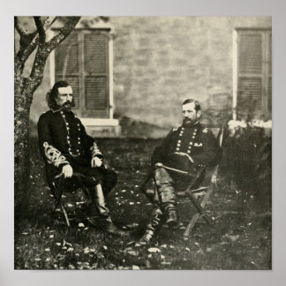 Custer und Pleasonton Poster
