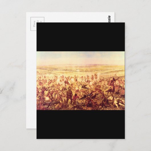 Custers letzter Kampf', unbekannt_Art of America Postkarte (Vorne/Hinten)