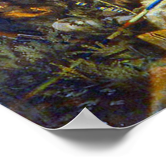 Custers letzter Stand Edgar Samuel Paxson 1899 Poster (Ecke)