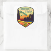 Custis Trail Virginia Farben Quadratischer Aufkleber (Tasche)