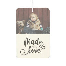 Custo Foto | Mit Liebe hergestellt Autolufterfrischer