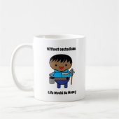 Custodial Life Messing Black Male Funny Kaffeetasse (Links)