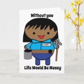 Custodian-Amerikanerin Karte (Gelbe Blume)