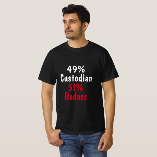 Custodian Badass T-Shirt (Vorne ganz)