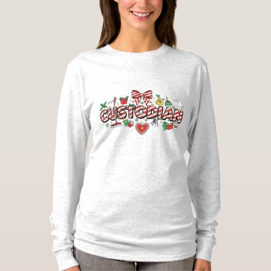 Custodian Christmas Long Sleeve T-Shirt (Vorderseite)