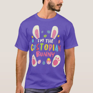 Custodian Easter Matching Family Party Bunny Face T-Shirt