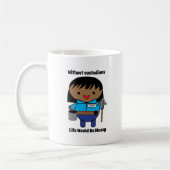 Custodian Janitor Black Female Persönlich Kaffeetasse (Links)