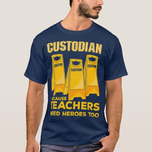 Custodian Janitor Cleaner Groundsman T-Shirt (Vorderseite)