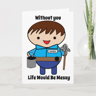 Custodian Janitor Funny Personalize Karte