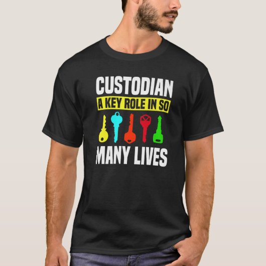 Custodian Keys Janitor Guard Caretaker Porter Hose T-Shirt (Vorderseite)