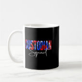 Custodian Squad Tie Dye Back To School Women Appre Kaffeetasse (Links)