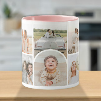 Custom 10 Fotos Collage Arch, Niedlich modern und  Tasse