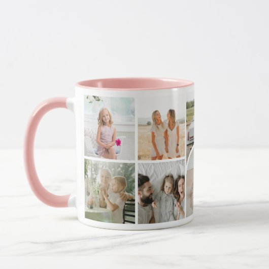 Custom 10 Fotos Collage Arch, Niedlich modern und Tasse (Links)