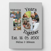 Custom 10. Hochzeitstag 11 Foto Collage Fotoplatte (Vorderseite)