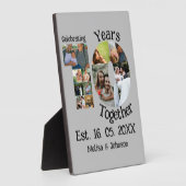 Custom 10. Hochzeitstag 11 Foto Collage Fotoplatte (Seite)