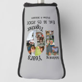 Custom 10. Hochzeitstag 11 Foto Collage Golf Headcover (Rotieren 90)
