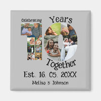 Custom 10. Hochzeitstag 11 Foto Collage