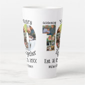 Custom 10. Hochzeitstag 11 Foto Collage Milchtasse (Vorderseite)