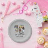 Custom 10. Hochzeitstag 11 Foto Collage Pappteller (Party)