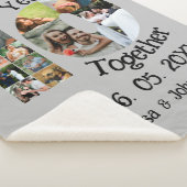 Custom 10. Hochzeitstag 11 Foto Collage Sherpadecke (3/4)